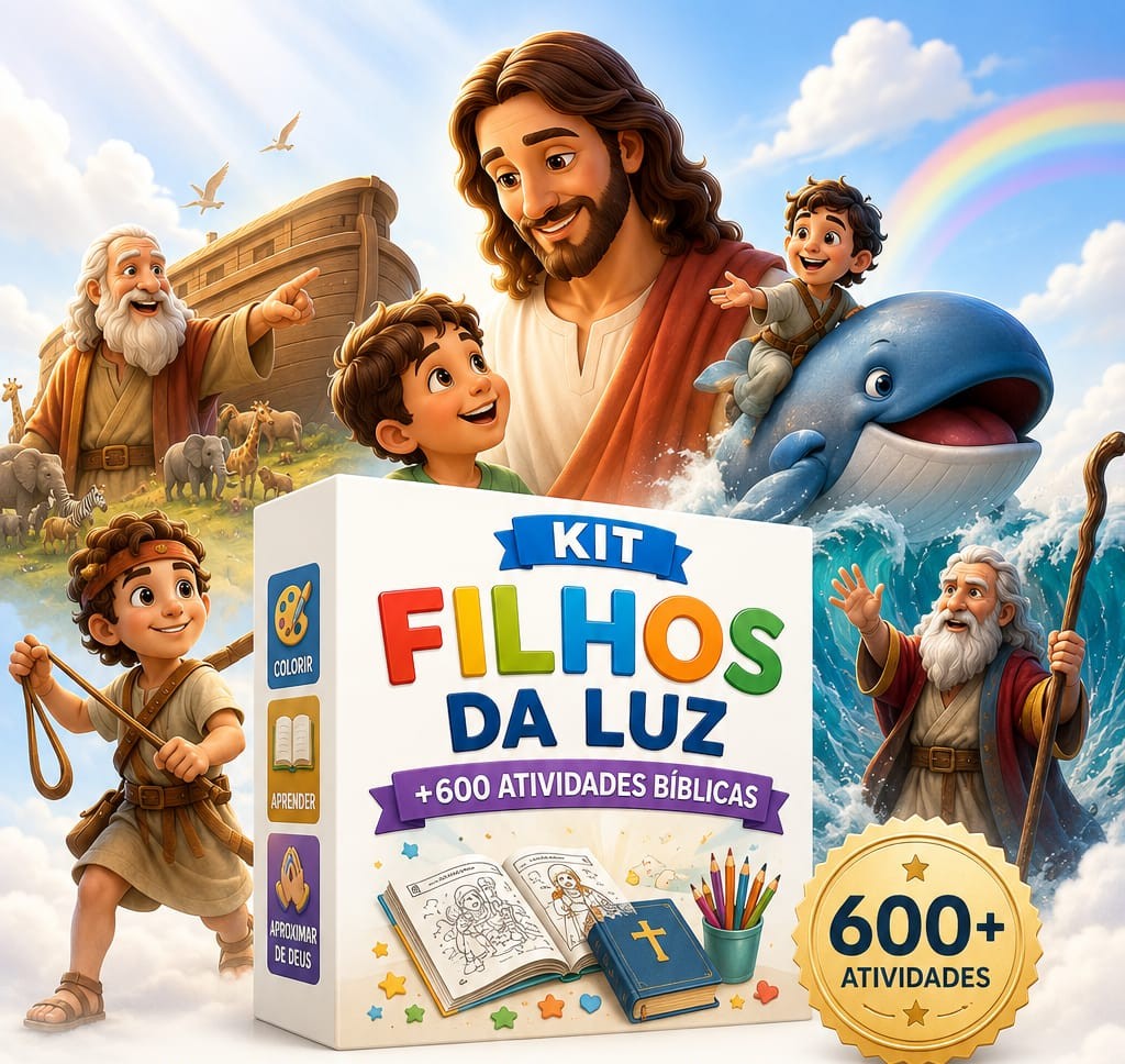 Kit Filhos da Luz - +600 atividades bíblicas